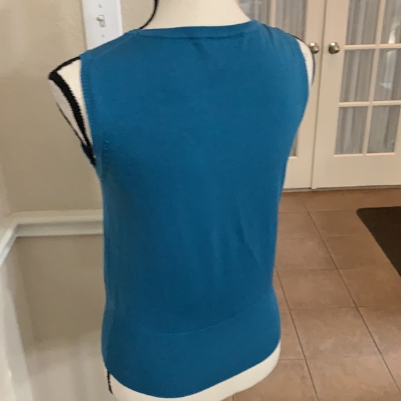 Grace Elements blue sleeveless lightweight  silk blend sweater vest Size XS/PP - Picture 7 of 14